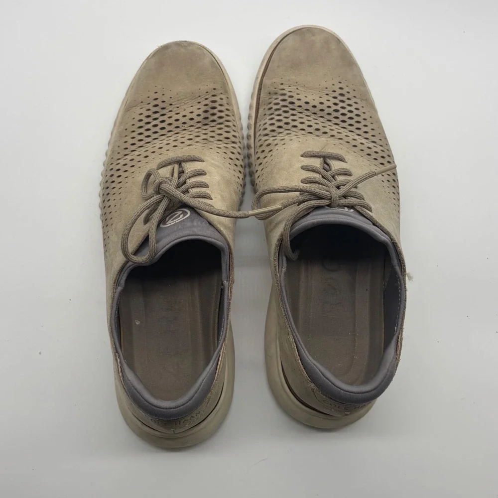 Cole Haan Zerogrand Wingtip Oxford Mens 9M Tan Leather Shoes